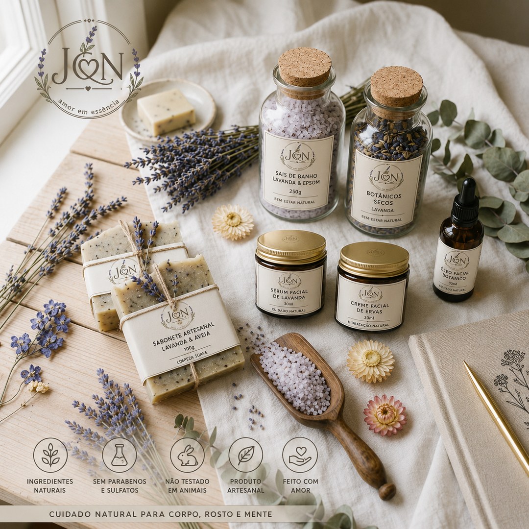 Coleção de produtos artesanais JCN